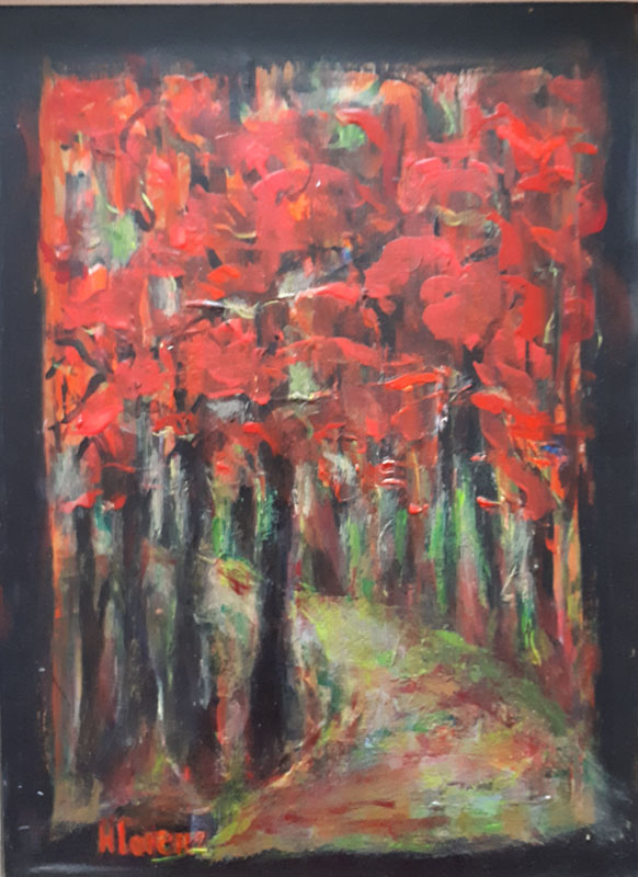 Forêt magiqueAcryliquebois22x30