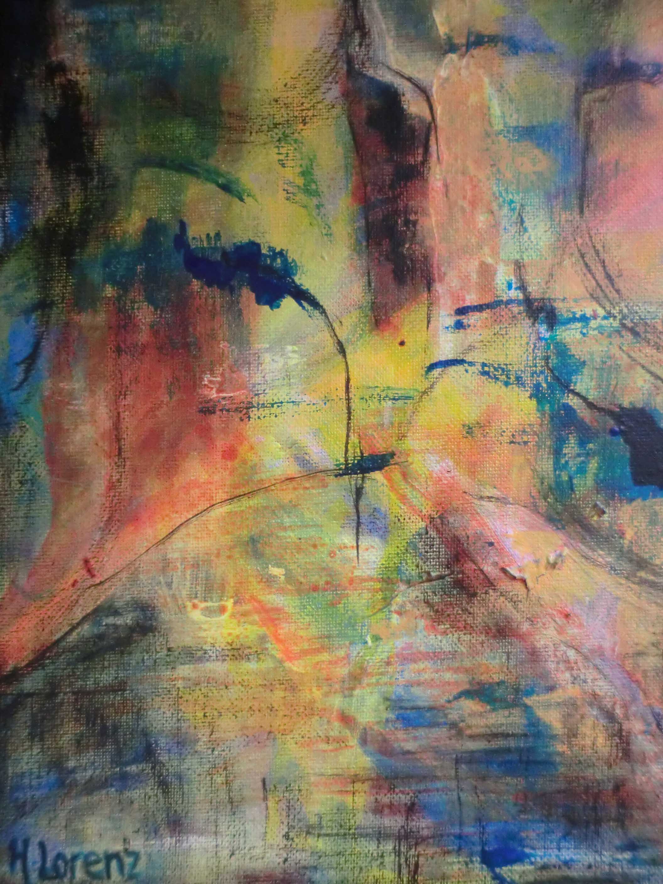 Composition II, Acrylique sur toile, 2016, 24X30